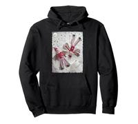 Elves Behavin' Badly Making Snow Angels Christmas Pullover Hoodie