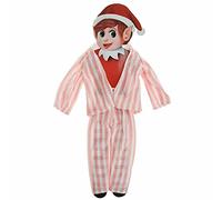 Elves Behavin Badly Naughty Elf Pyjamas Stylish Nightwear For Christmas Figure (Pink Pyjamas)
