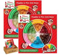 Elves Behavin' Badly Naughty or Nice Jelly Bean Game 100g - Assorted Flavoured Jelly Beans with Spinner - Fun Stocking Filler, Bundle by UrbanShoppi (2)
