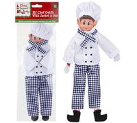 Elves Behavin Badly Novelty Chef Costume - For 12 Inch Elves - Funny Elf Outfits