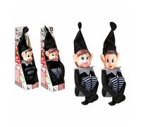 PMS Giant Long Legged Vinyl Head Adult Elf in Black 26" - 1 Chosen at Random