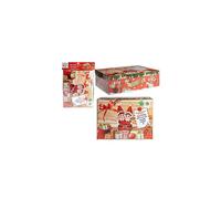 Adorable Multicolor Mini Size 'Elf' Design Xmas Eve Box - 17 cm x 26.5 cm x 8.5cm (1 Pc.) - Unique Design - Perfect for Festive Gifting & Keepsakes