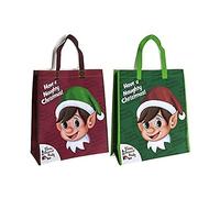 Elves Behaving Badly - Elf Shopping Bag - RED - Reusable bag - Christmas Accessories