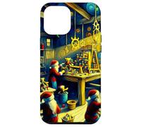 Elves in Santa's Workshop, Van Gogh Starry Night, Christmas Case for iPhone 12 Pro Max