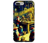 Elves in Santa's Workshop, Van Gogh Starry Night, Christmas Case for iPhone 7 Plus/8 Plus