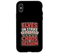 Elves On Strike Chaos In Session - Sarcastic Elf Case for iPhone X/XS
