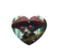 Elves On The Tree Pattern Car Air Fresheners 6 Pcs Heart Shape Hanging Aromatherapy Tablets Scented Fresheners For Bedroom Bathroom