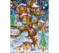 Elves Treehouse Jigsaw Puzzle 1000 Piece by Vermont Christmas Company
