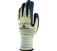 Elvex Delta Plus VECUT5208 Safety Gloves - Latex Coated - Sz Capacity, Volume, Latex Coated, 8, Black/Cream