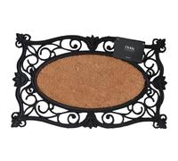Elvida Interiors Coir & Rubber Wrought Effect Door Mat Entrance Mat - Natural Finish