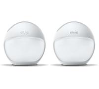 Elvie Curve Manual Breast Pump- Silicone Breast Milk Collector, Wearable Hands-Free Pump for Letdown Collection, Kick-Proof Portable in-Bra Milk Catcher for Breastfeeding (4oz/120ml) (Pack of 2)