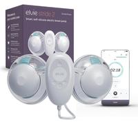 Elvie Stride 2 Double Breast Pump & 3X Baby Bottles Bundle, Hands-Free | Wearable Double Electric Pump, 3 Anti-Colic Bottles, 5 Flange Sizes, App-Controlled, Breast-like Silicone, Pump and Feed Set