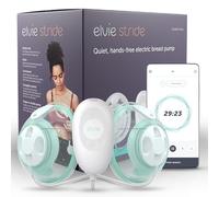 Elvie Stride 2 Double - Dual Hands-Free Electric Breast Pump with Quiet Hospital-Grade Motor - Smart Breast Pump - Soft Silicone Cups, Refillable & BPA Free