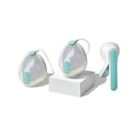 Elvie Wave Double - The First Double Wearable Manual Breast Pump, 2-in-1 Manual or Electric Pump Connection, in-Bra Discretion, 24mm Soft Silicone Breastshields, Hospital-Strength Two-Phase Suction