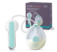 Elvie™ Wave Wearable Manual Breast Pump, Hands-Free, in-Bra Hand Pump, 5oz | 150ml Capacity, 2-Mode Stimulation & Expression, Ergonomic Handle, Splashguard, Includes 24mm Breast Shield