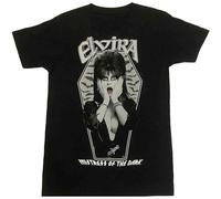 Elvira Bats Coffin Mistress of Dark Horror Gothic T Shirt Black XL