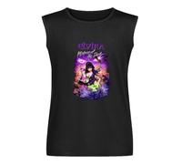 Elvira Mistress of The Dark Cotton Horror Film Men's Vests Tank Tops O-Neck 100% Cotton Undershirts Unisex Sleeveless T-Shirt XXL Black