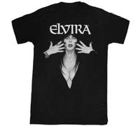 Elvira T-Shirt Logo Mistress of The Dark Tee Black XL
