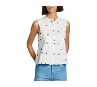 Elvire Blouse Blue Print - female - Pepe Jeans - Sleeveless Tops - White - XS - Tops XS