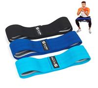 Elvire Fabric Resistance Bands for Working Out, Set of 3, Booty Exercise Band for Women, Workout Loops, Legs, Glutes, Squat