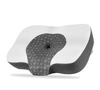 Elviros Cervical Memory Foam Neck Pillow for Side Sleeping, Contour Orthopedic Pillows(White,Pillowcase Only)