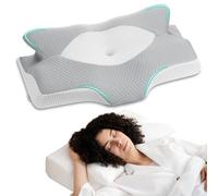 Elviros Memory Foam Cervical Neck Support Pillow for Sleeping