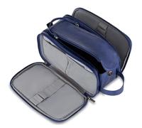 Elviros PU Leather Toiletry Bag for Men Water-Resistant, Blue-Large