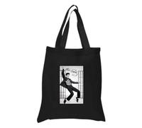 Elvis Black Cotton Tote Bag | Heavyweight 8 oz Durable & Reusable Shopping Bag | 36 cm x 40 cm | For gift, Present, Student, Teacher, Bride, Souvenir, eco-friendly