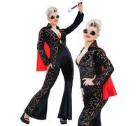 Smiffy's Costume Elvis – Black Rhinestone