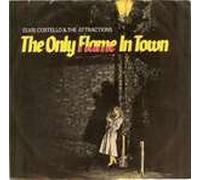 Elvis Costello & The Attractions - ONLY FLAME IN TOWN 12" SINGLE UK F BEAT 1984 VERSION DISCOTHEQUE B/W THE COMEDIANS (XX37T) PIC SLEEVE