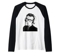 Elvis Costello Watching The Detectives Era Portait 1977 Raglan Baseball Tee