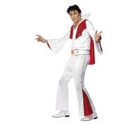 Elvis Costume, White & Red