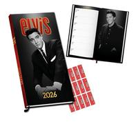 Elvis Diary 2026 Slim Pocket Diary Elvis Presley Calendar with FREE Organsing Stickers Included