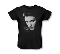 Elvis - Face Womens T-Shirt In Black