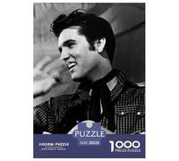 Elvis Jigsaw Puzzles Puzzle for Adults Kids. 1000 Pieces The King Whimsical Challenge Toy Educational Game Home Decoration for Educational Games Gifts 38x26cm/1000pcs