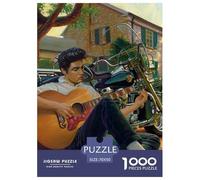 Elvis Jigsaw Puzzles Puzzles for Adults Kids. 1000 Pieces The King Whimsical Challenge Toy Educational Games Home Decoration for Adults& Kids Age 14 Years Up 70x50cm/1000pcs