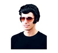 ELVIS KING OF ROCK N ROLL Presley Pop 50s Fancy Dress Costume or Wig Adult Child