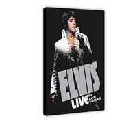 Elvis Presley 1 Canvas Poster Bedroom Decor Sports Landscape Office Room Decor Gift Frame-style 16x24inch(40x60cm)