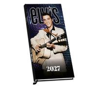 Elvis Presley 2027 Slim Diary Official Licensed Elvis Diary, Week-to-View Layout, Compact Slim Format, Iconic Photography of the King of Rock ’n’ Roll, Everyday Diary for Elvis Fans
