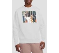 Elvis Presley Aloha Knockout Sweatshirt, White | Size: Medium Elvis Presley White M