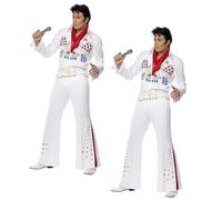 Elvis Presley American Eagle Costume 50s Fancy Dress Adult Mens Outfit