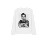 Elvis Presley army Mug Shot Long Sleeve T-Shirt, White | Size: 2XL Elvis Presley White 2XL