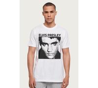 Elvis Presley B&W Face Elvisly Yours T-Shirt Elvisly Yours White XL