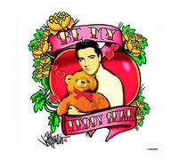 Elvis Presley Be My Teddy Bear Individual Coaster