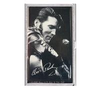 Elvis Presley 'Black Leather Suit' Brushed Metal Business Card Holder