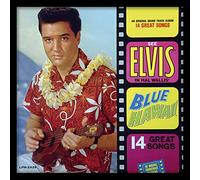 Elvis Presley Blue Hawaii 12" Album Cover Framed Print, MDF, Multi-Colour, 32 x 32 x 1.5 cm