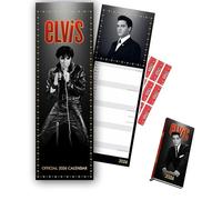 Elvis Presley Calendar 2026 Slim Wall Calendar & Slim Diary 2025 Gift Set Bundle Present with Free Organising Stickers Included