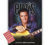 Elvis Presley Calendar 2027 A3 Elvis Wall Calendar Gift with Free Organising Stickers Included