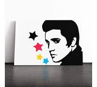Elvis Presley Canvas Print | Gallery Wrapped 30mm Frame Wall Art | 20x14 inches | Ready to Hang | Modern Picture | Living Room Bedroom Lounge Office