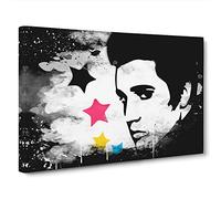 Elvis Presley Canvas Print | Gallery Wrapped 30mm Frame Wall Art | 30x20 inches | Ready to Hang | Modern Picture | Living Room Bedroom Lounge Office